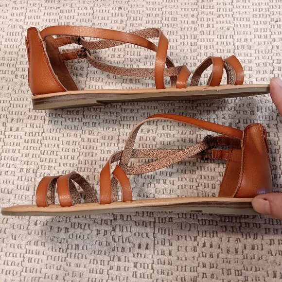 American Eagle Outfitters AEO women's strappy thong sandals sz 8 - Picture 4 of 13